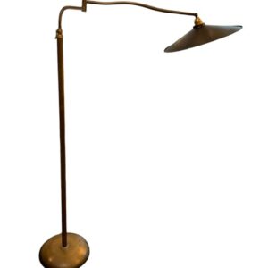 Italian 1940’s brass floor lamp by Angelo Lelii