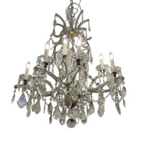 Italian 1930-40's Bohemian lead Crystal Maria Teresa chandelier