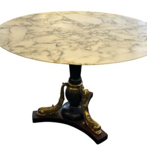 French Maison Jansen 1940 round marble top Centre Table